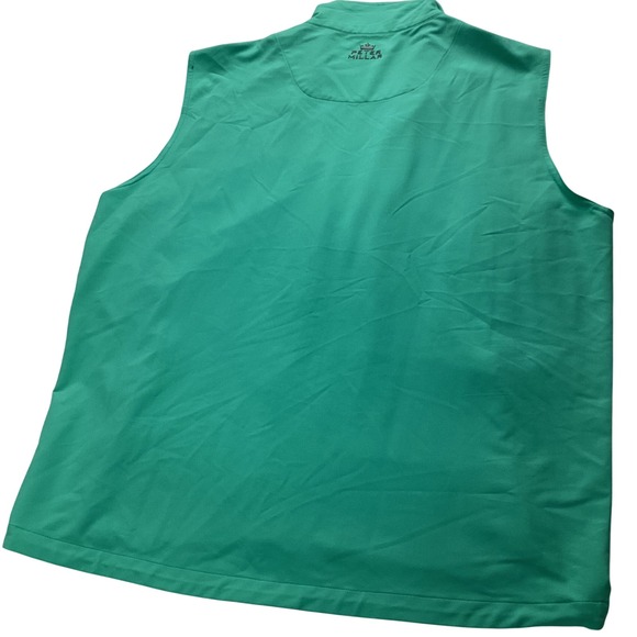Peter Millar Mens Element Wind Vest M Medium Teal Golf Outerwear - Picture 5 of 8